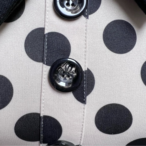 Miusol Retro Polka Dot Peter Pan Collar Colorblock Wiggle Dress - Picture 4 of 9